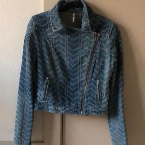 Free People Punched Moto Jacket